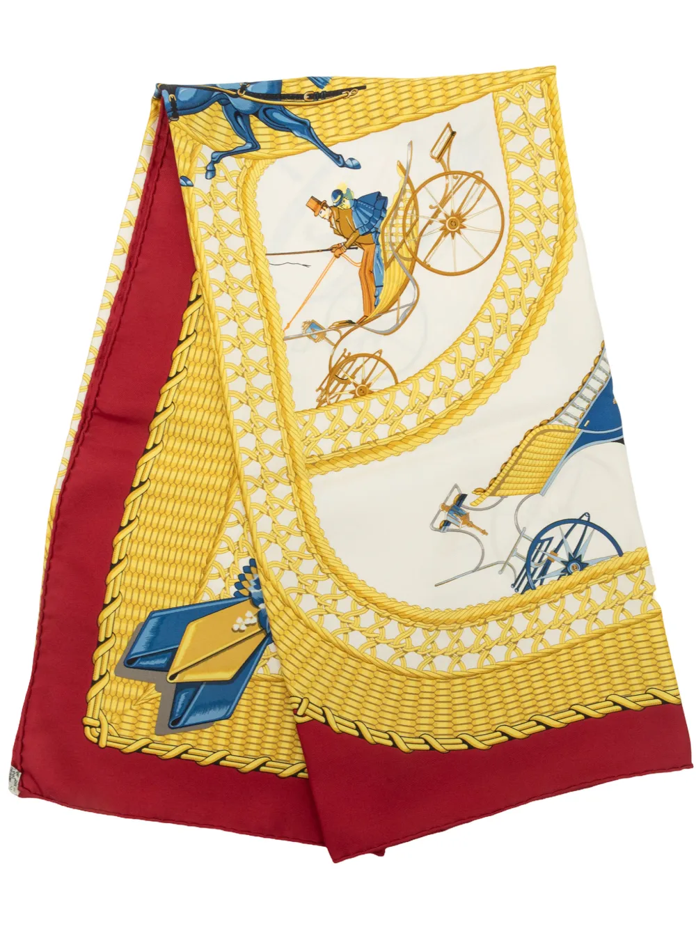 Hermès Pre-Owned 1990-2015 Les Voitures a Transformation Seidenschal 90cm - Mehrfarbig