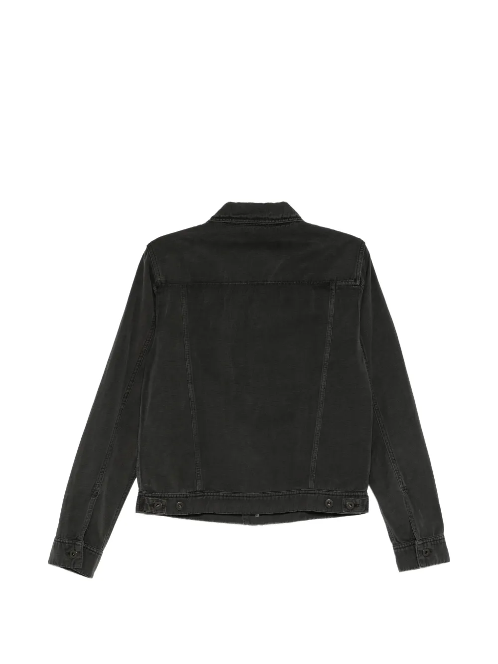 James Perse twill trucker jacket Zwart