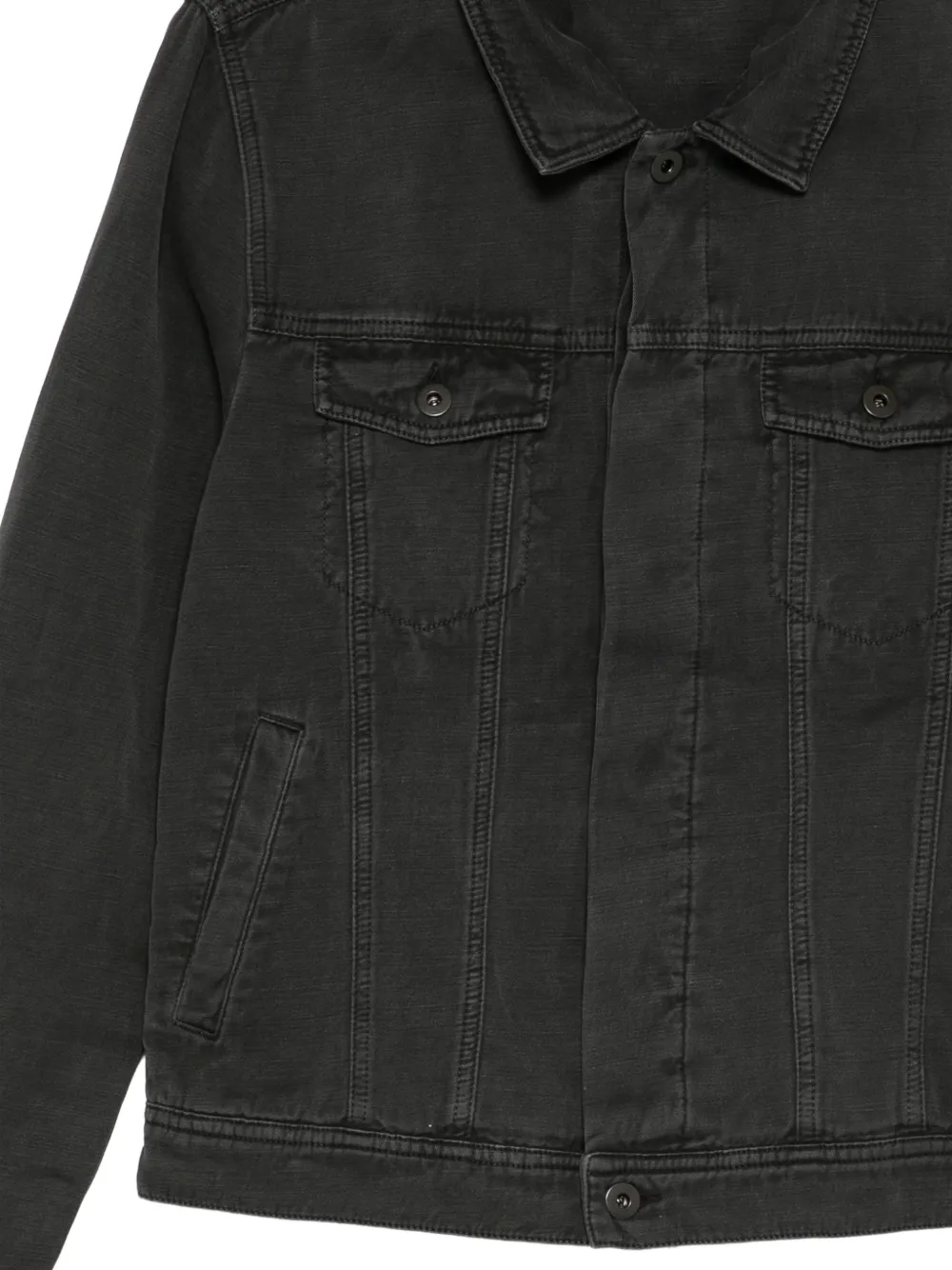 James Perse twill trucker jacket Zwart