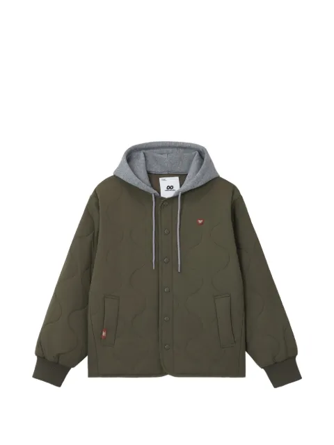 CHOCOOLATE onion-quilted hooded jacket