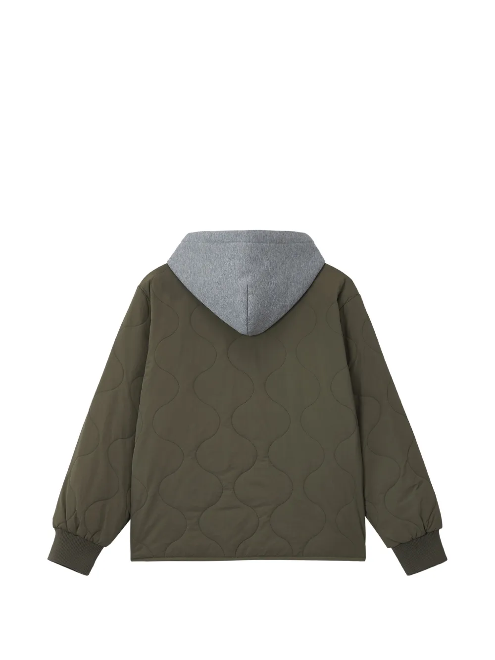 CHOCOOLATE onion-quilted hooded jacket Groen