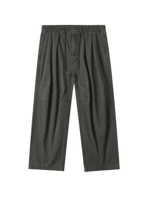 FINGERCROXX pleated elasticated-waist trousers