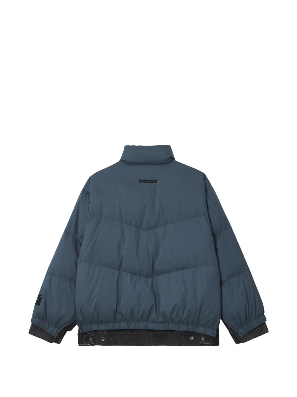 FIVE CM quilted panelled puffer jacket Grijs