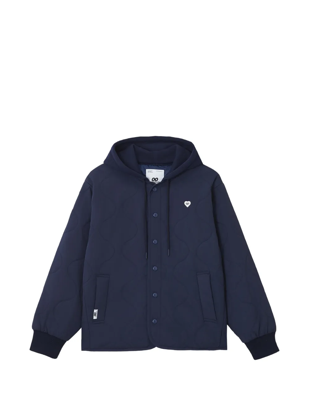 CHOCOOLATE quilted hooded jacket - Blu