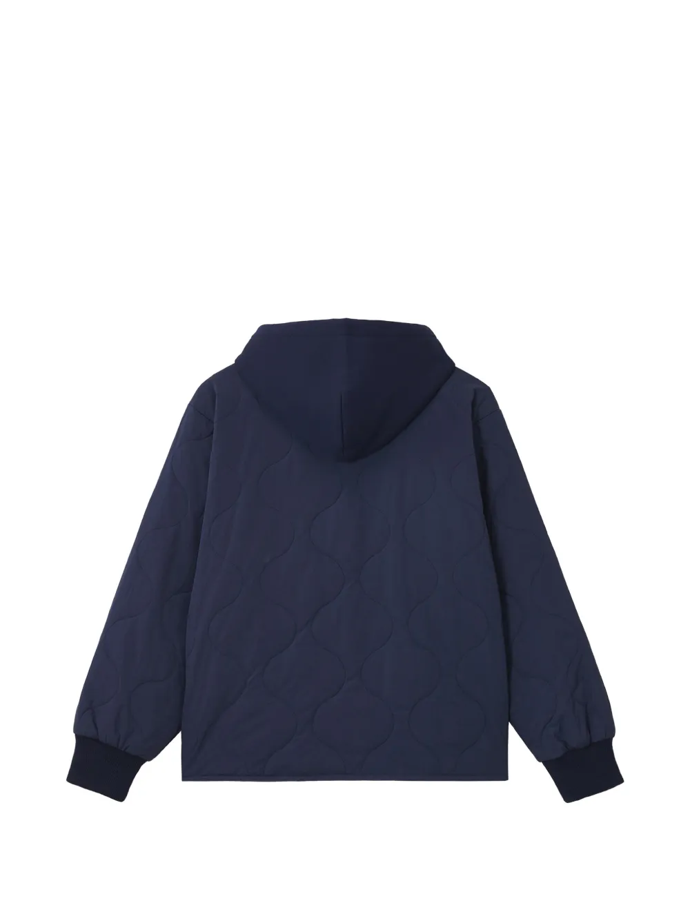 CHOCOOLATE quilted hooded jacket Blauw