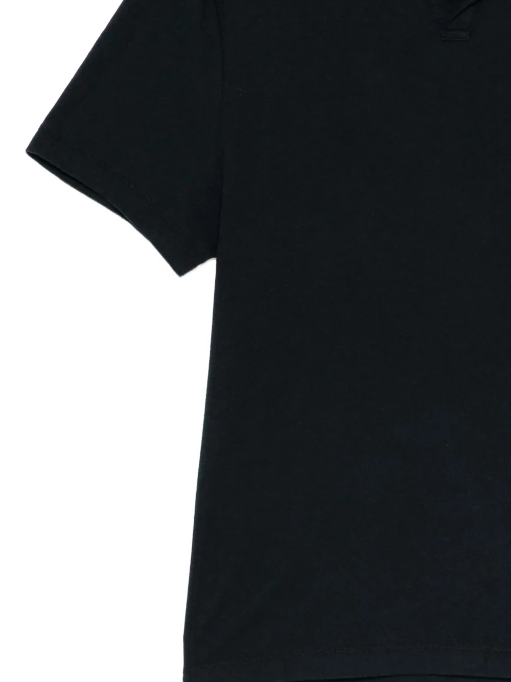 James Perse open-collar short-sleeve polo Blauw