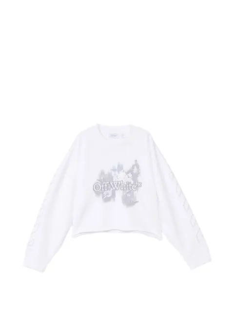 Off-White crystal flower-printed sweatshirt