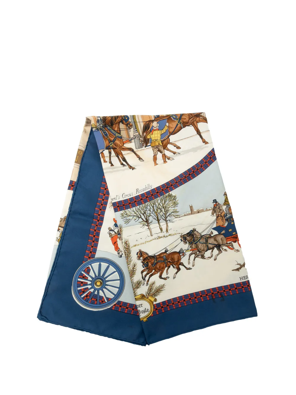 Hermès Pre-Owned 2000-2026 L Hiver en Poste Silk Scarf 90 scarves - Multicolore