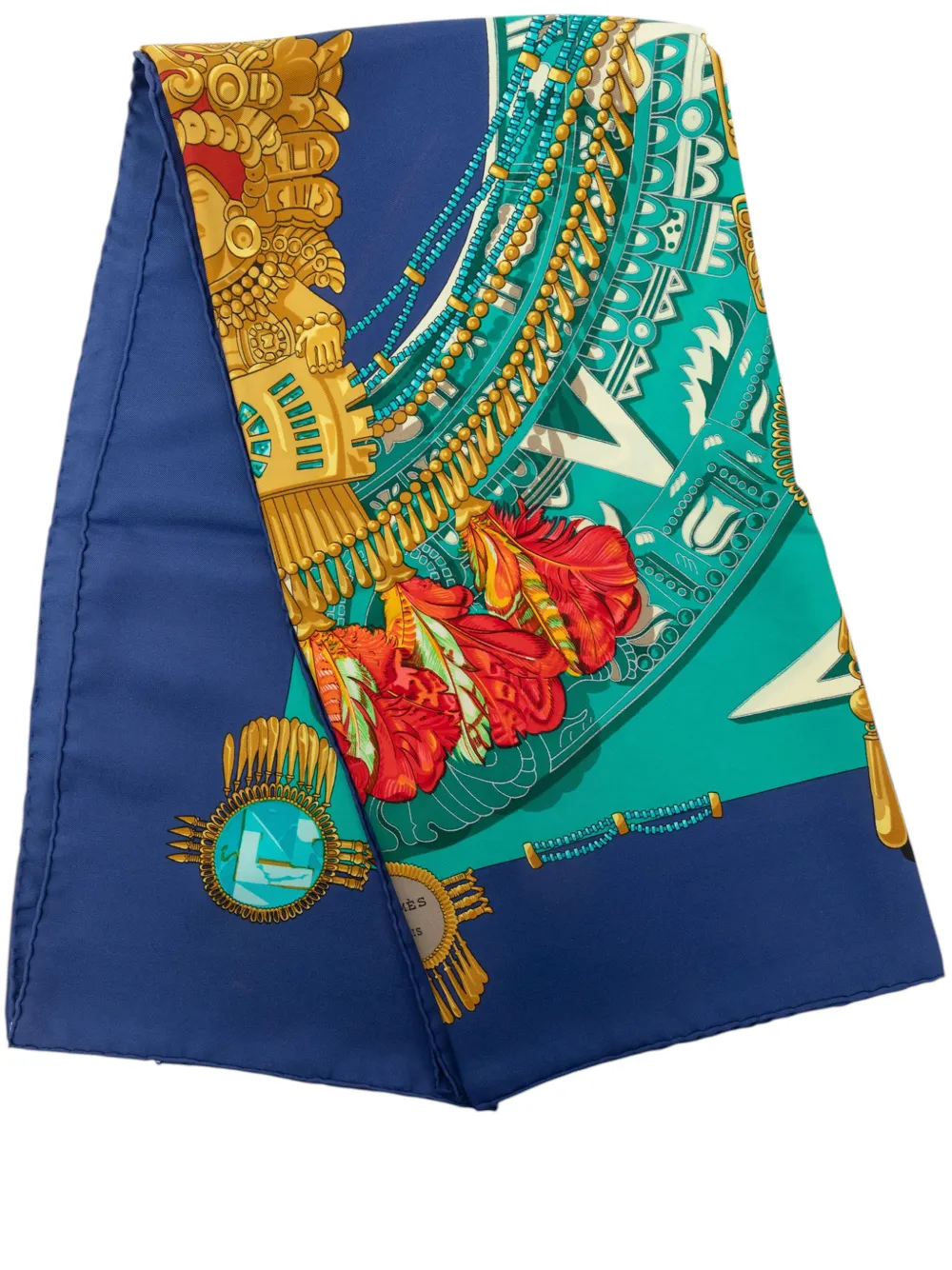 Hermès Pre-Owned 1980-2010 Mexique Seidenschal - Blau