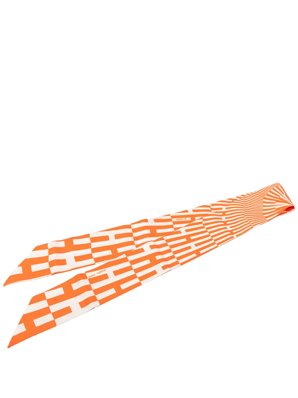Hermès Pre-Owned 2000-2026 Op H Twilly Seidenschal - Orange