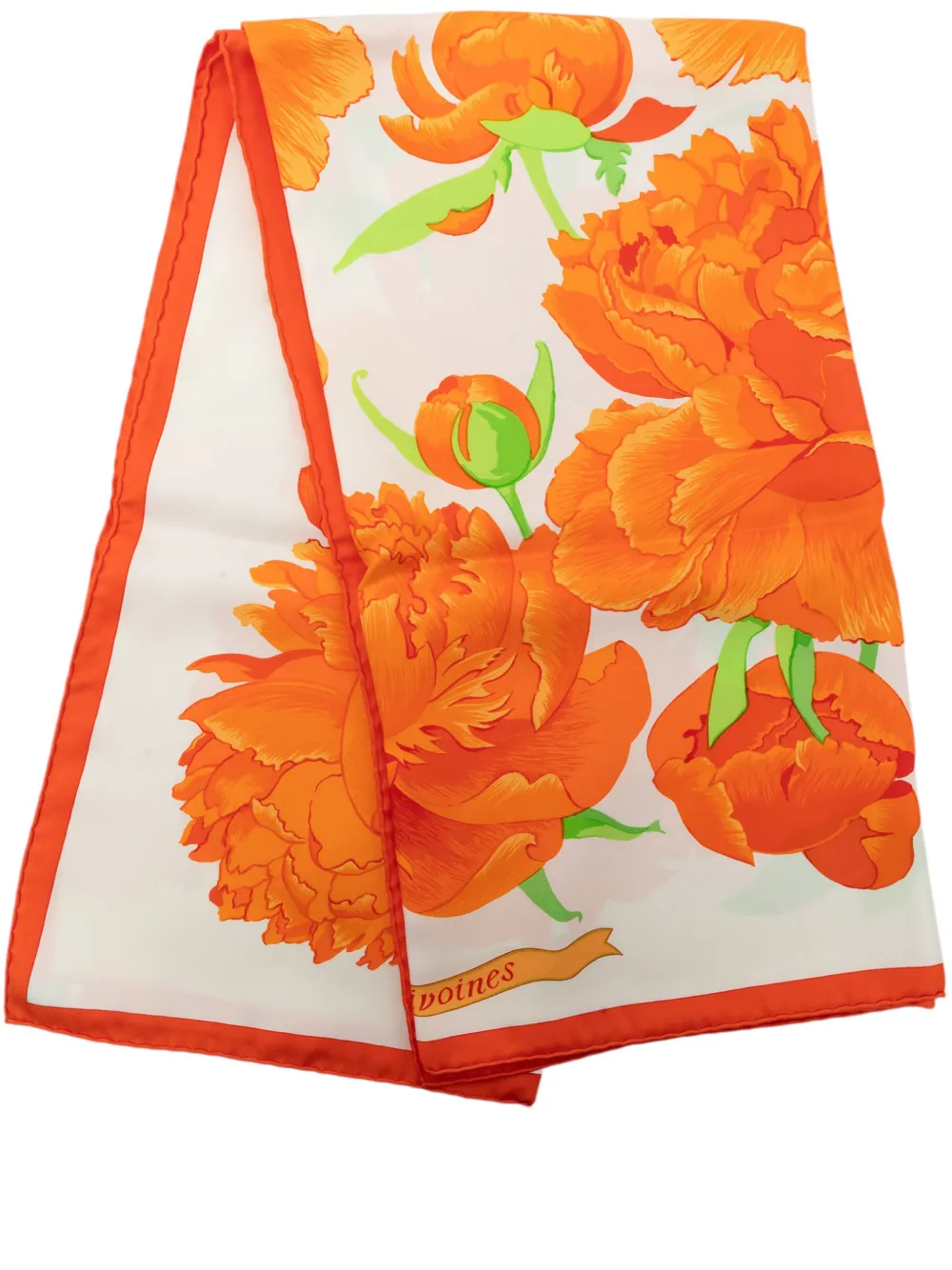 Hermès Pre-Owned 2000-2026 Les Cles Seidenschal 90cm - Orange