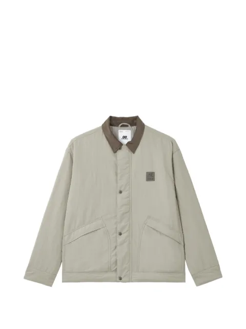 CHOCOOLATE corduroy-collar logo-patch jacket