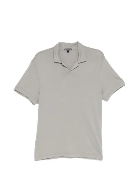 James Perse polo de manga corta con cuello abierto