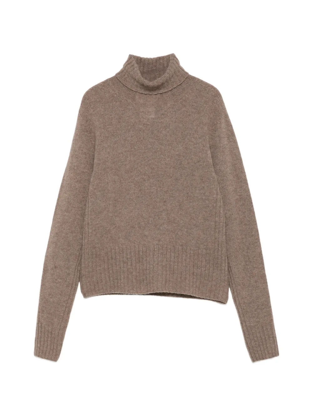 Solotre Ribbed-knit Roll-neck Sweater In Neutral
