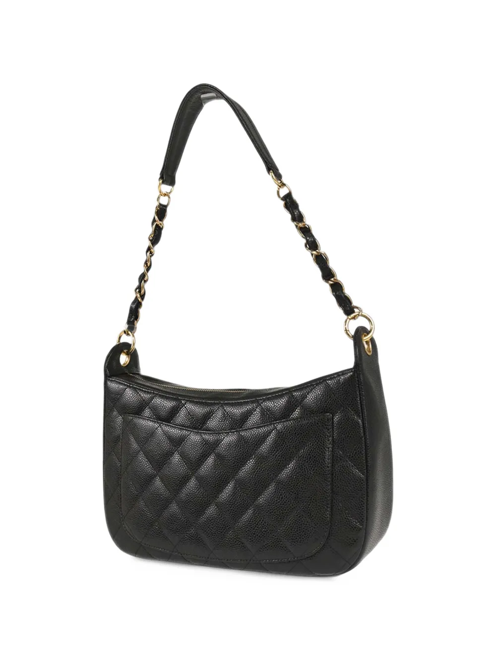 CHANEL Pre-Owned 2003 quilted Caviar-leather shoulder bag - Nero