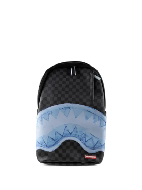 Sprayground Shark Mouth checkered backpack