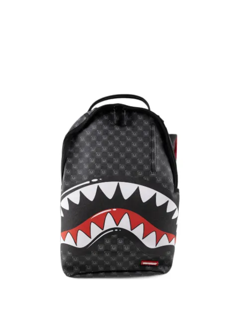 Sprayground Shark-mouth checkerboard-print backpack