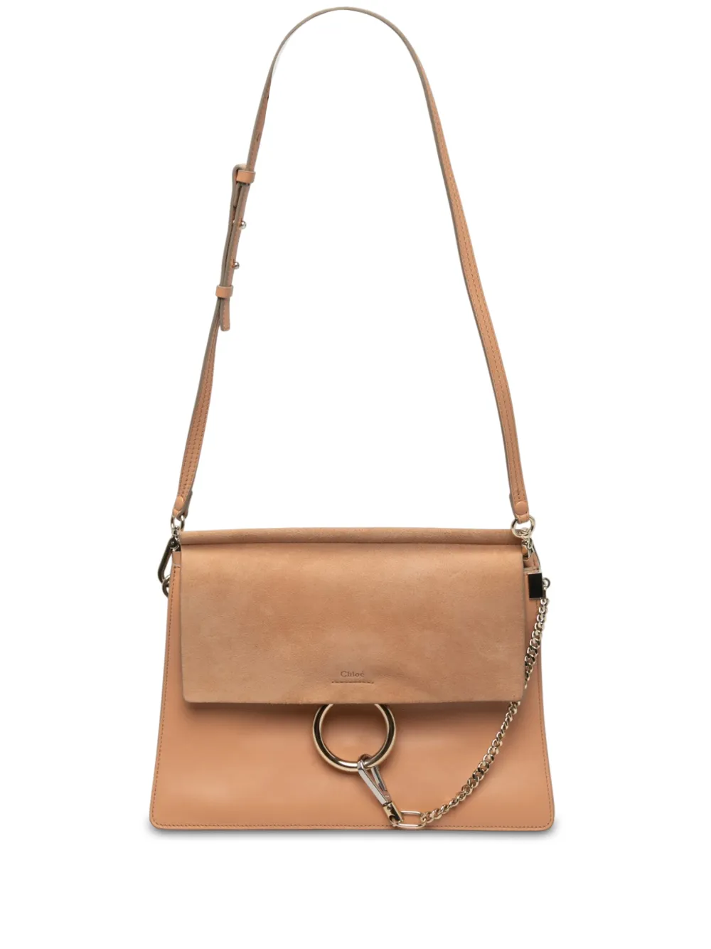 Chloé Pre-Owned 2015 mittelgroße Faye Umhängetasche aus Kalbsleder und Wildleder - Braun