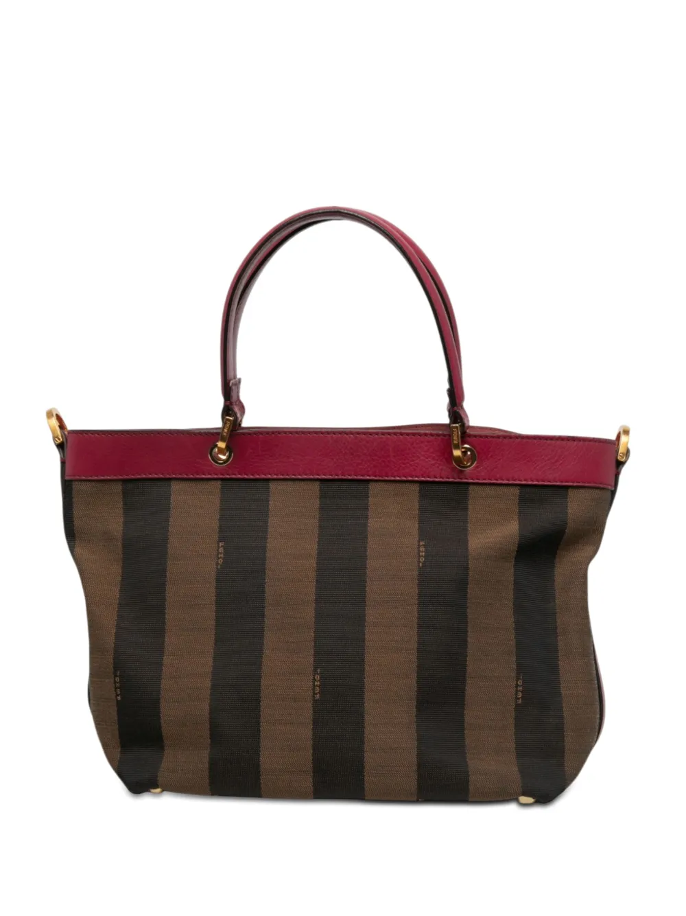 Fendi Pre-Owned Borsa a tracolla Pequin grande in tela 2010-2026 - Marrone