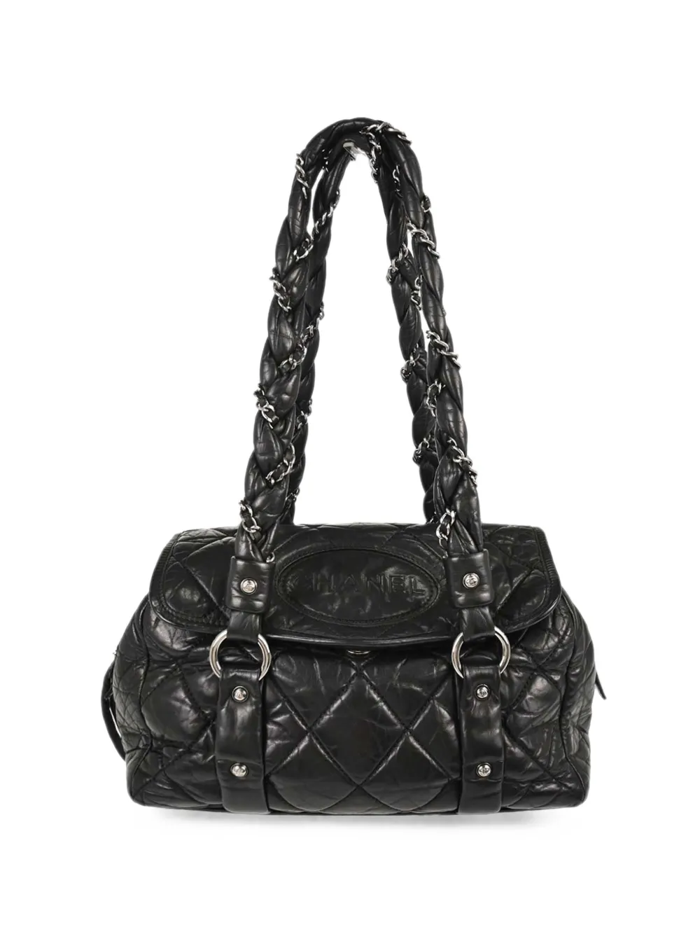 CHANEL Pre-Owned 2006 Lady Braid Bowler tote bag - Nero