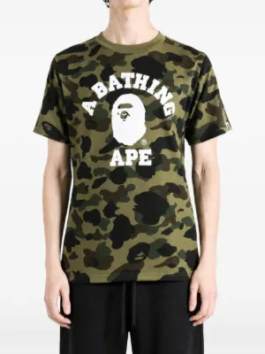 A BATHING APE® カモフラージュ Tシャツ | グリーン | FARFETCH JP
