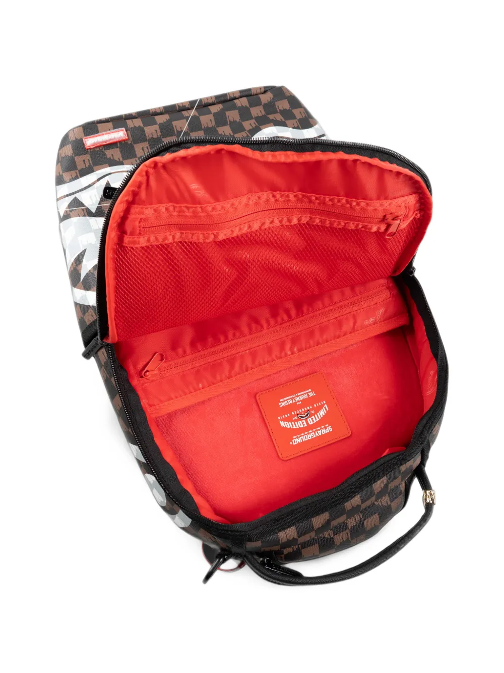 Sprayground Paris geruite rugzak Bruin