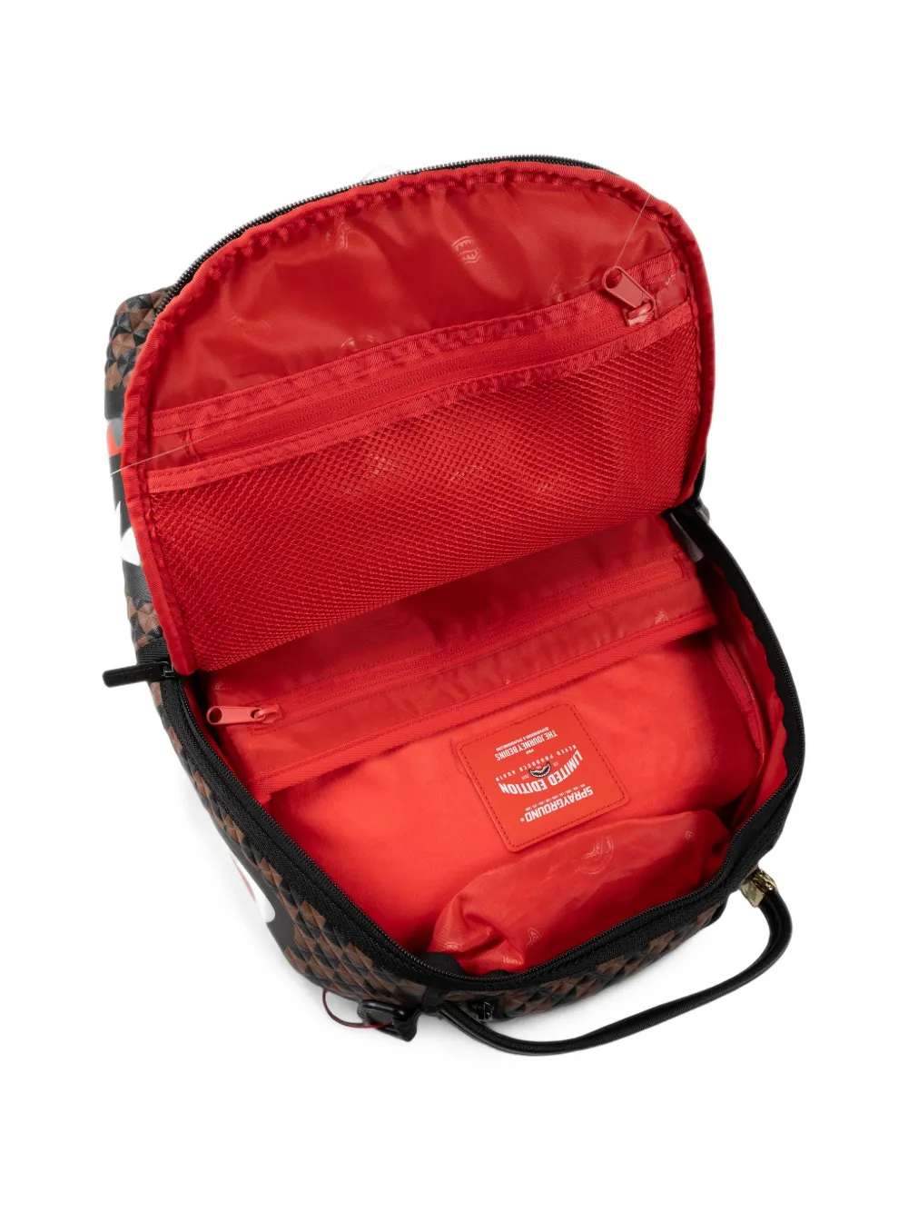 Sprayground Rugzak met logopatch Bruin