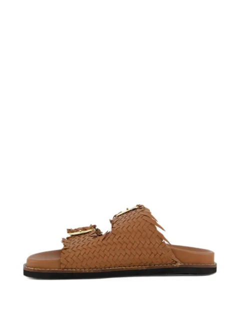 Gibaldi Knot woven buckle-fastening sandals 