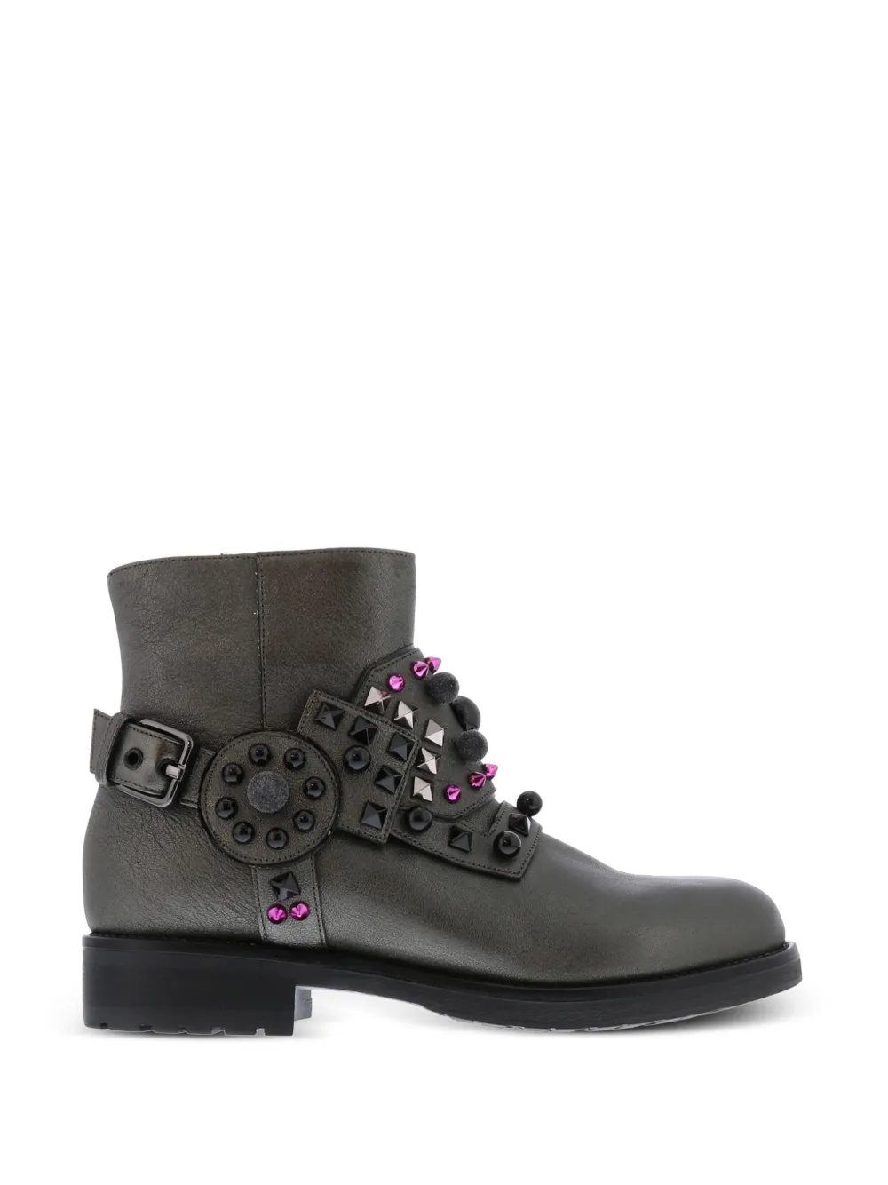 Albano Harness studded harness ankle boots