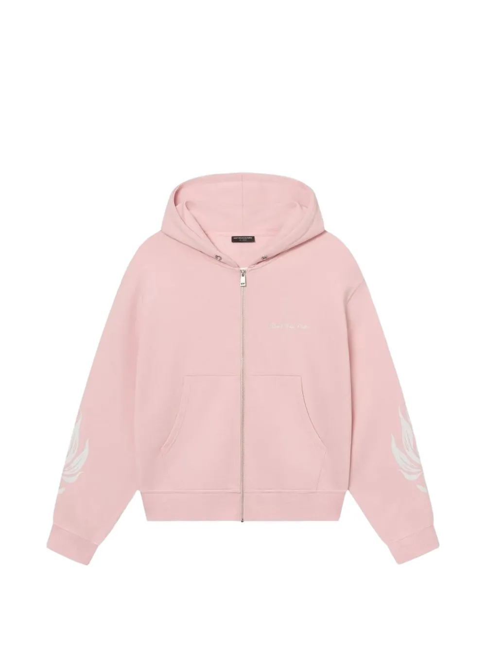 Don't Waste Culture logo-print zip-up hoodie