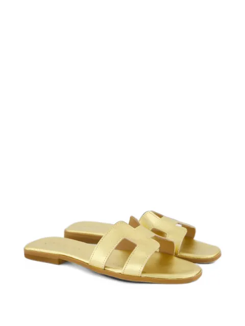 Gibaldi Joy metallic flat sandals