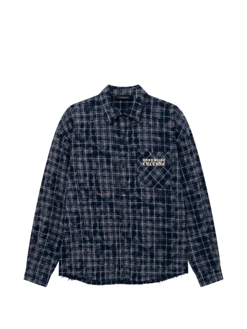 Don't Waste Culture Levi check-print shirt
