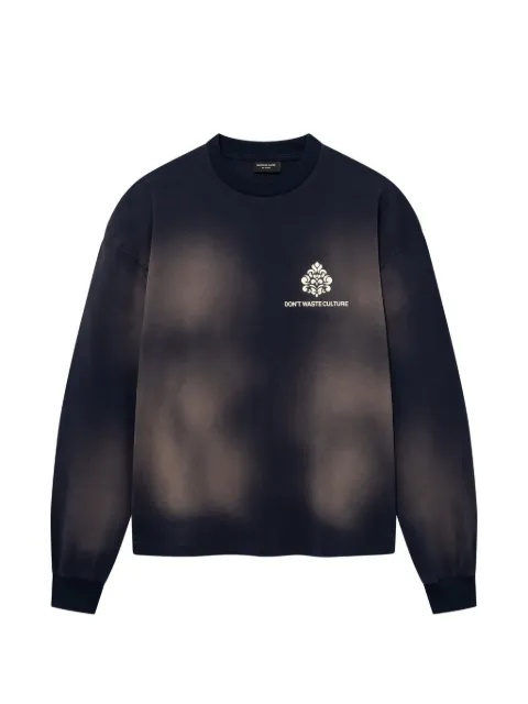 Don't Waste Culture logo-print long-sleeves sweatshirt