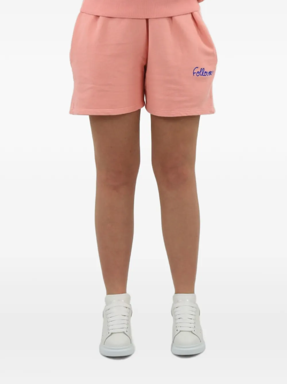 Follovers Kendall embroidered shorts - White