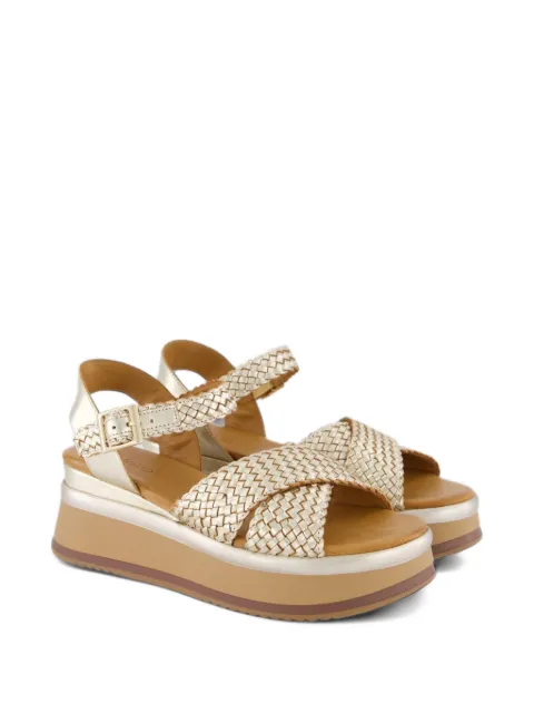 Gibaldi braided metallic sandals