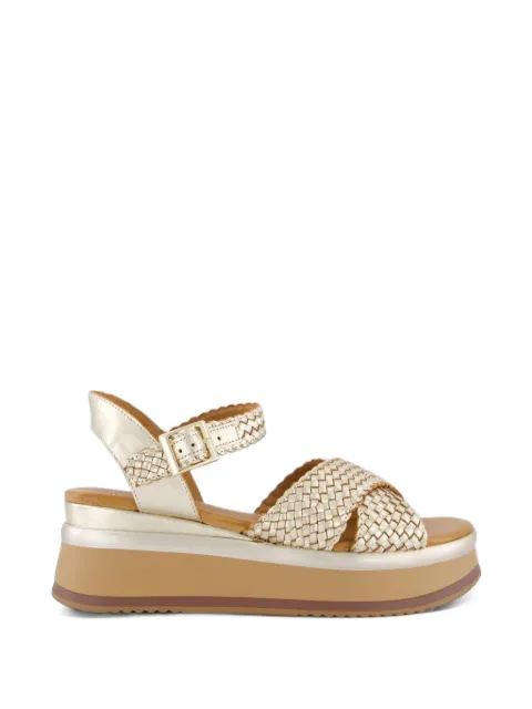 Gibaldi braided metallic sandals
