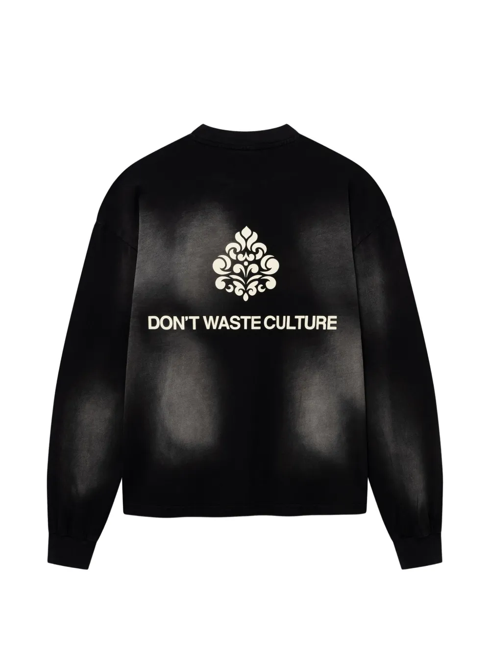 Don't Waste Culture Fade sweater met lange mouwen Zwart