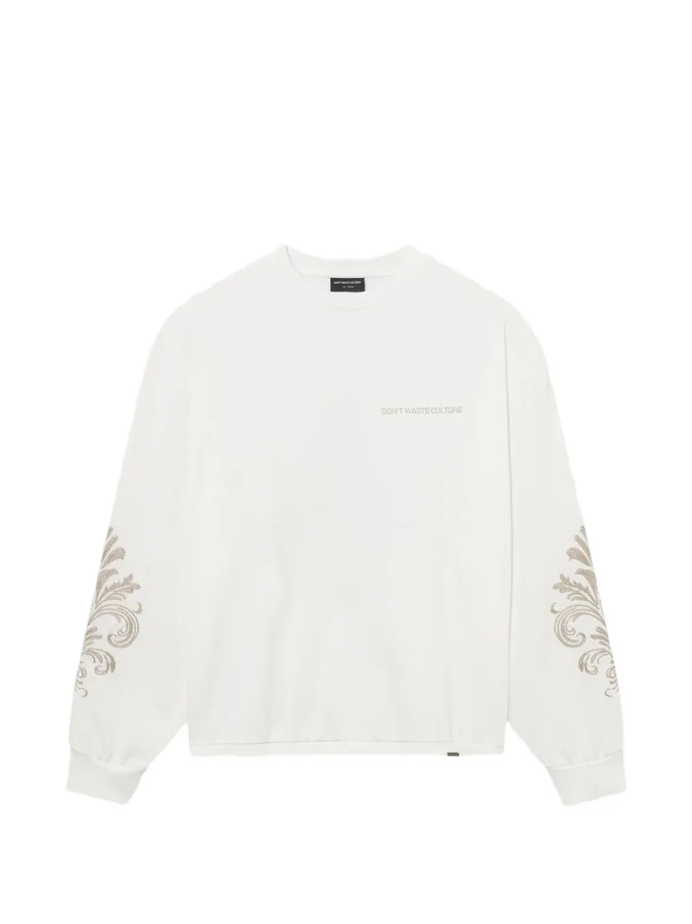 Don't Waste Culture embroidered crew-neck sweatshirt