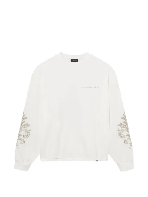 Don't Waste Culture embroidered crew-neck sweatshirt