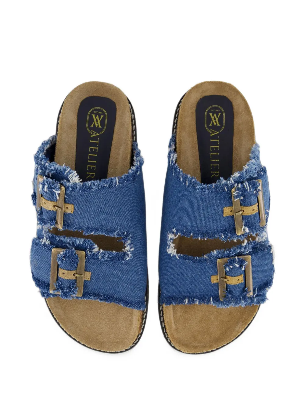 Gibaldi buckle-fastening frayed-edge sandals