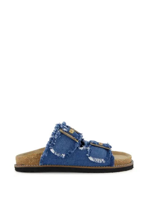 Gibaldi buckle-fastening frayed-edge sandals