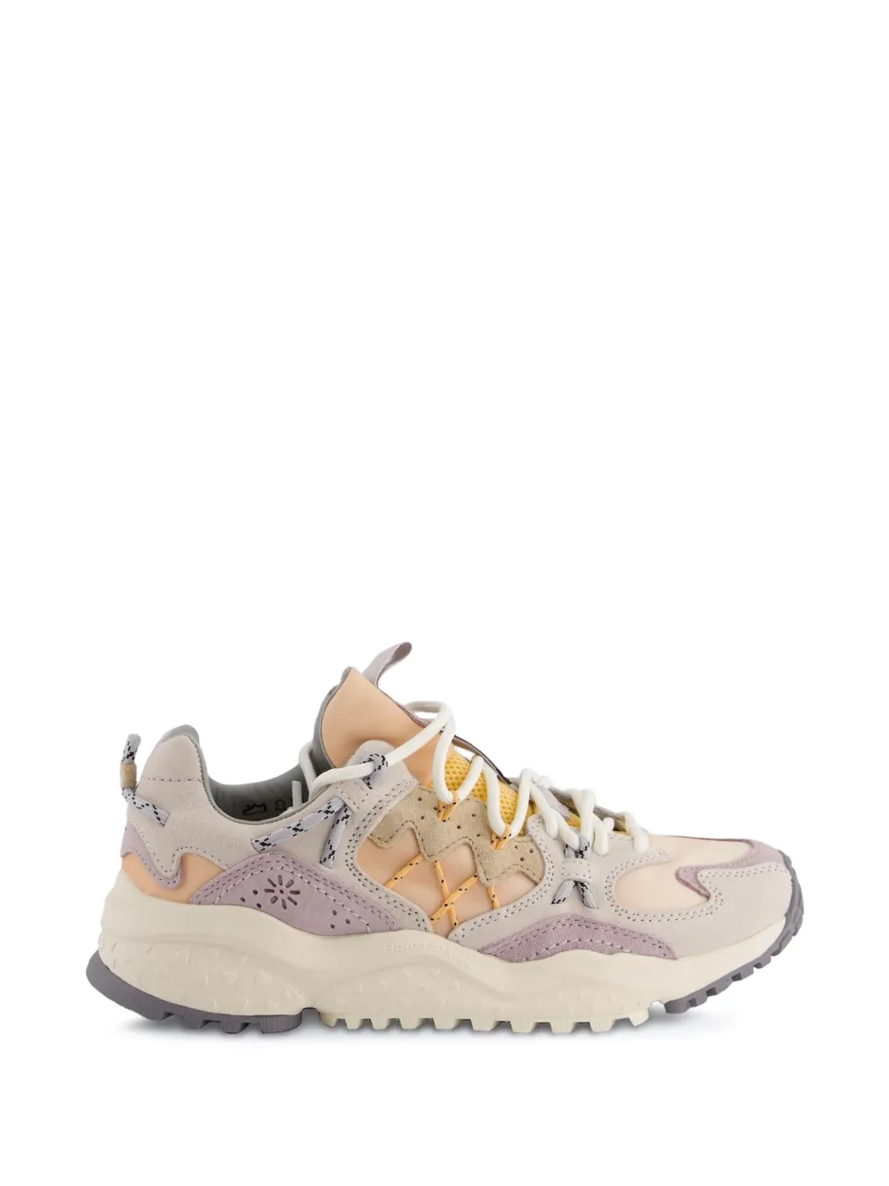 FLOWER MOUNTAIN Yamabushi panelled sneakers - Nude