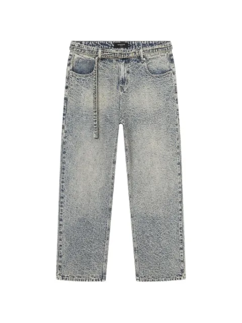 Don't Waste Culture Corentinel acid-wash belted jeans