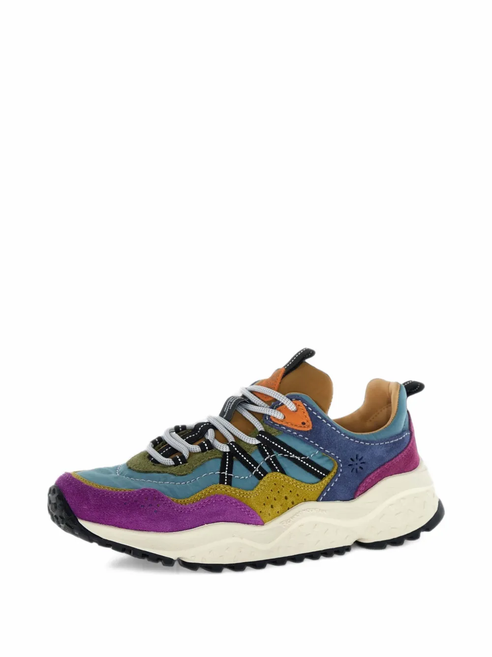 FLOWER MOUNTAIN Sanchia panelled sneakers - Bleu