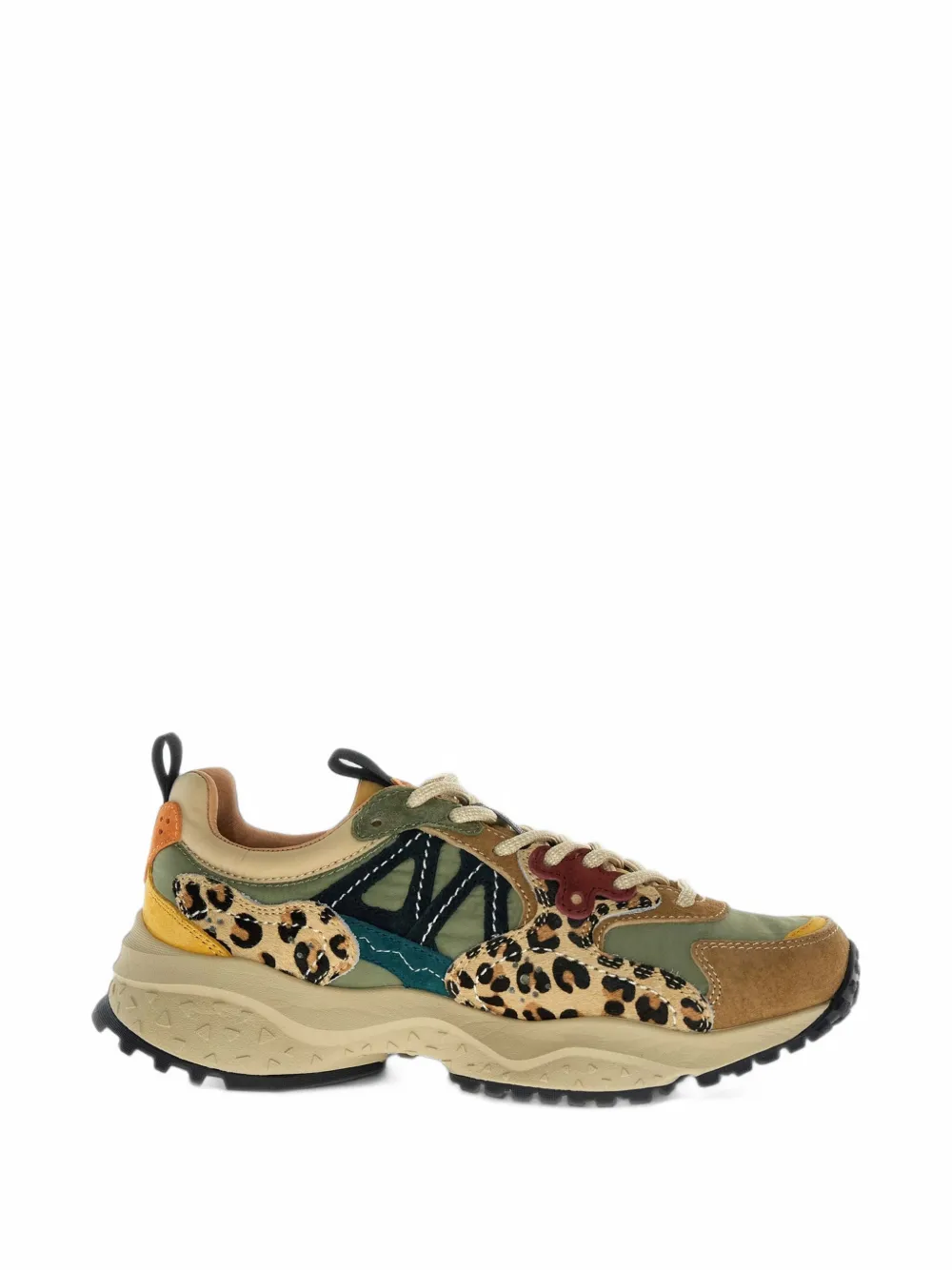 FLOWER MOUNTAIN Solin leopard-print sneakers
