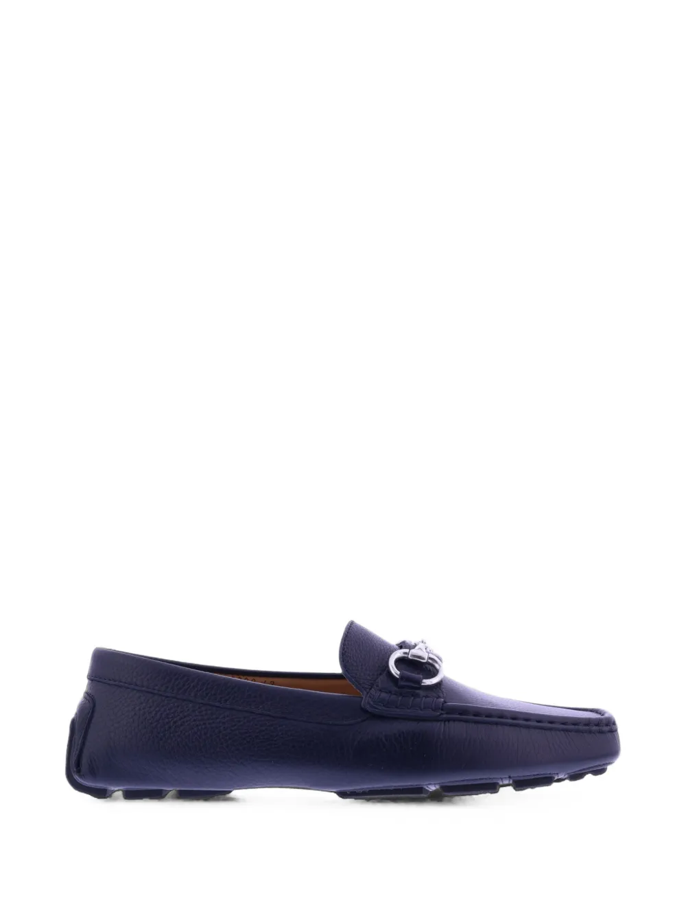 Paris Punk Gianluca Perrone horsebit-detail grained leather loafers - Blu