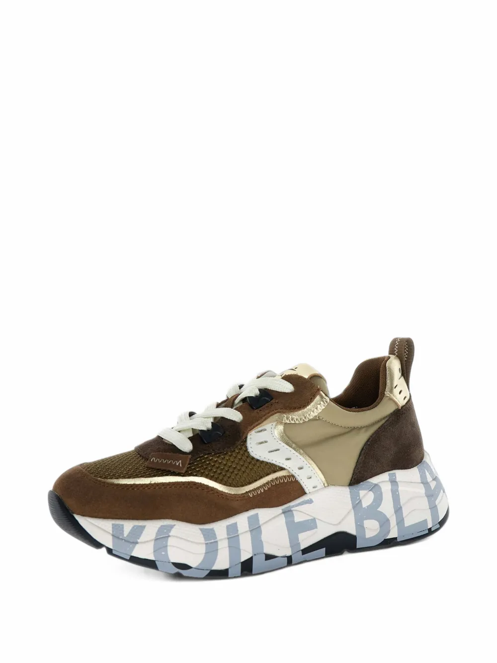 Voile Blanche Club105 Leather Sneakers In Multi