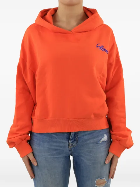 Follovers logo-embroidered hoodie