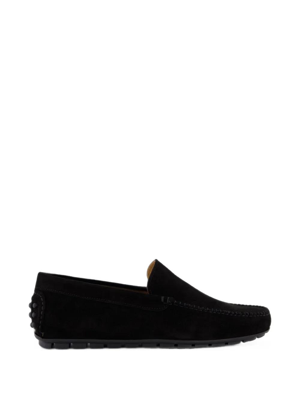 Gibaldi suede pebble-heel loafers