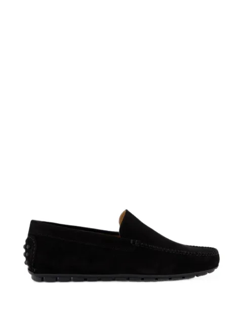Gibaldi suede pebble-heel loafers